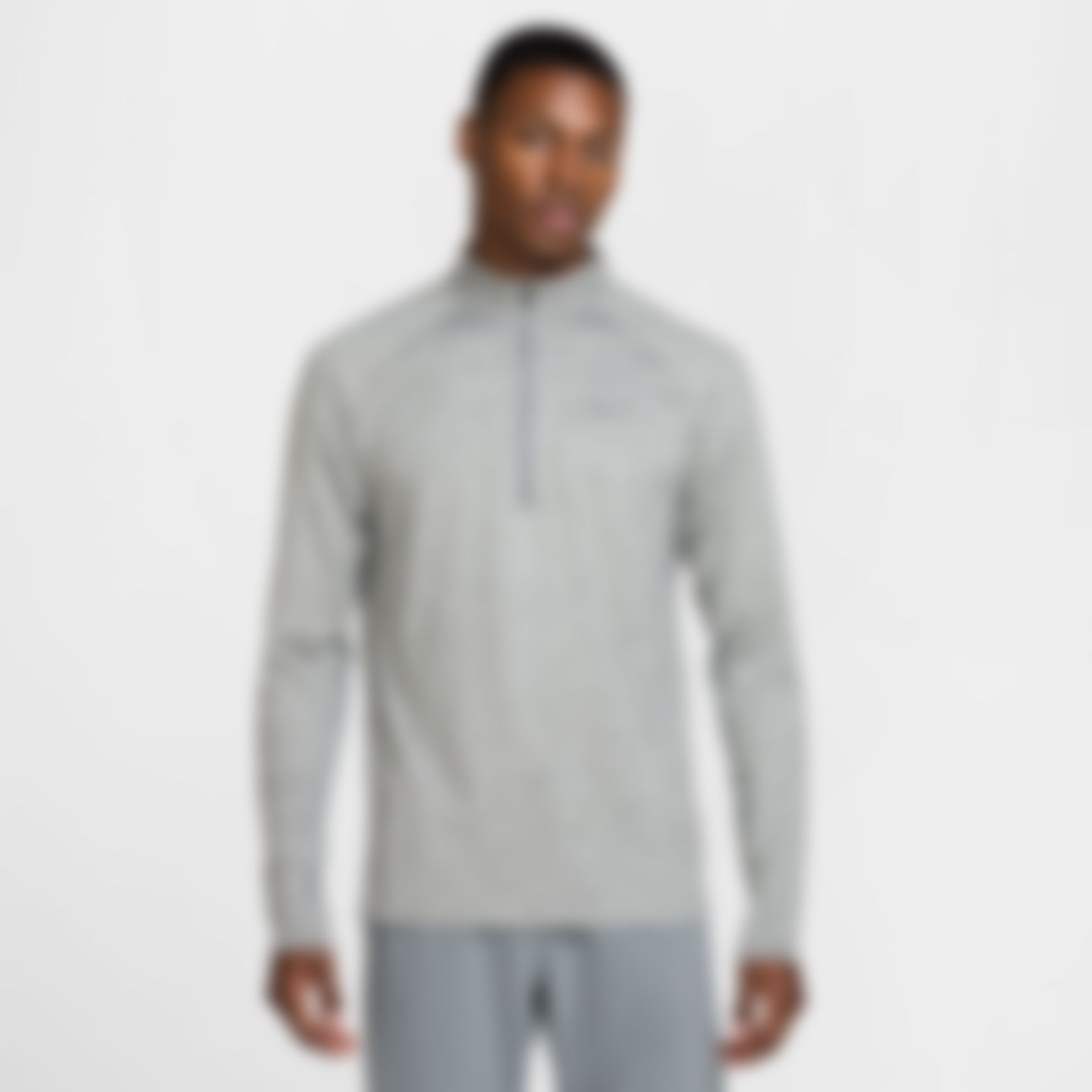NIKE - Dri-FIT Stride HZ Midlayer Erkek Gri Sweatshirt