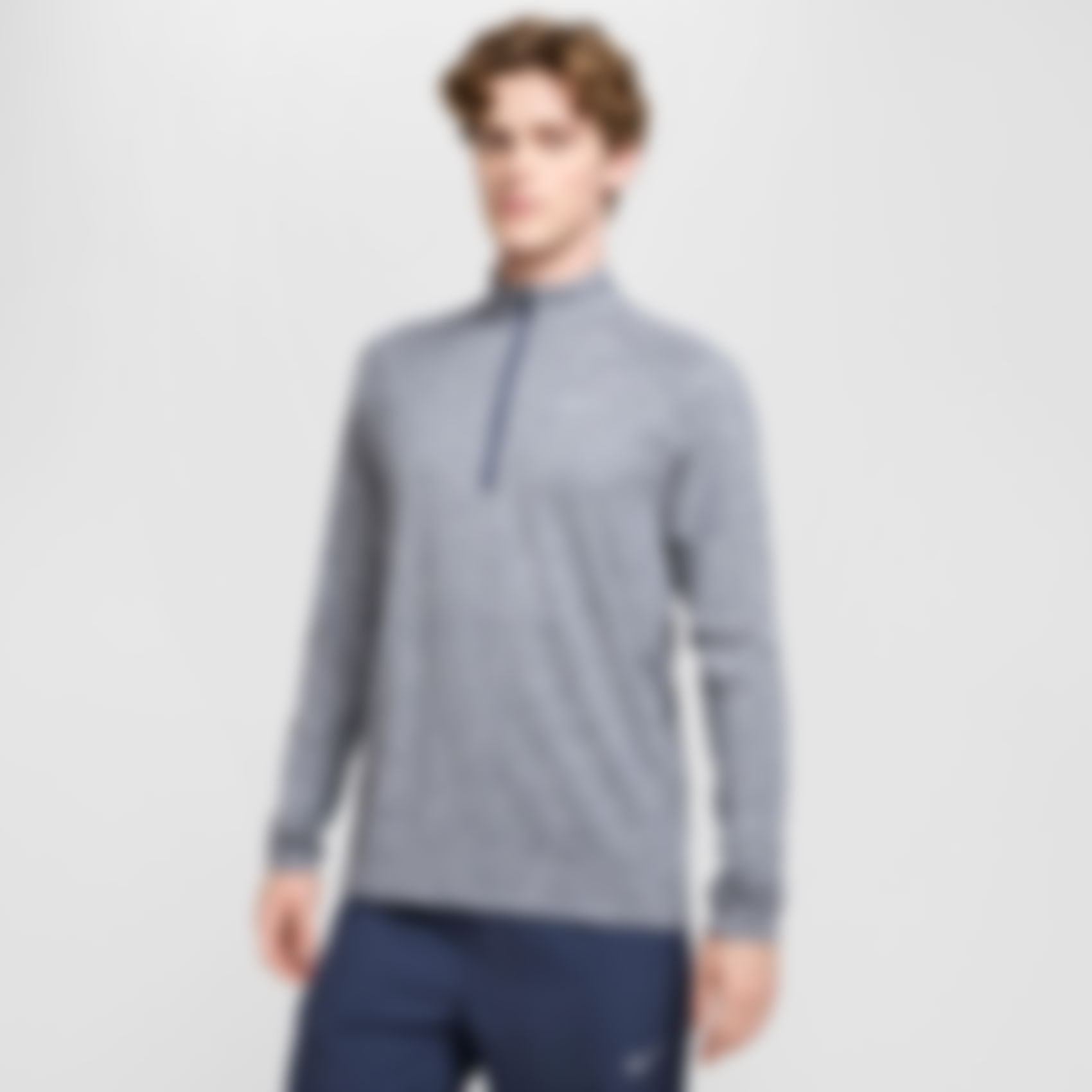 NIKE - Dri-FIT Stride HZ Midlayer Erkek Lacivert Sweatshirt