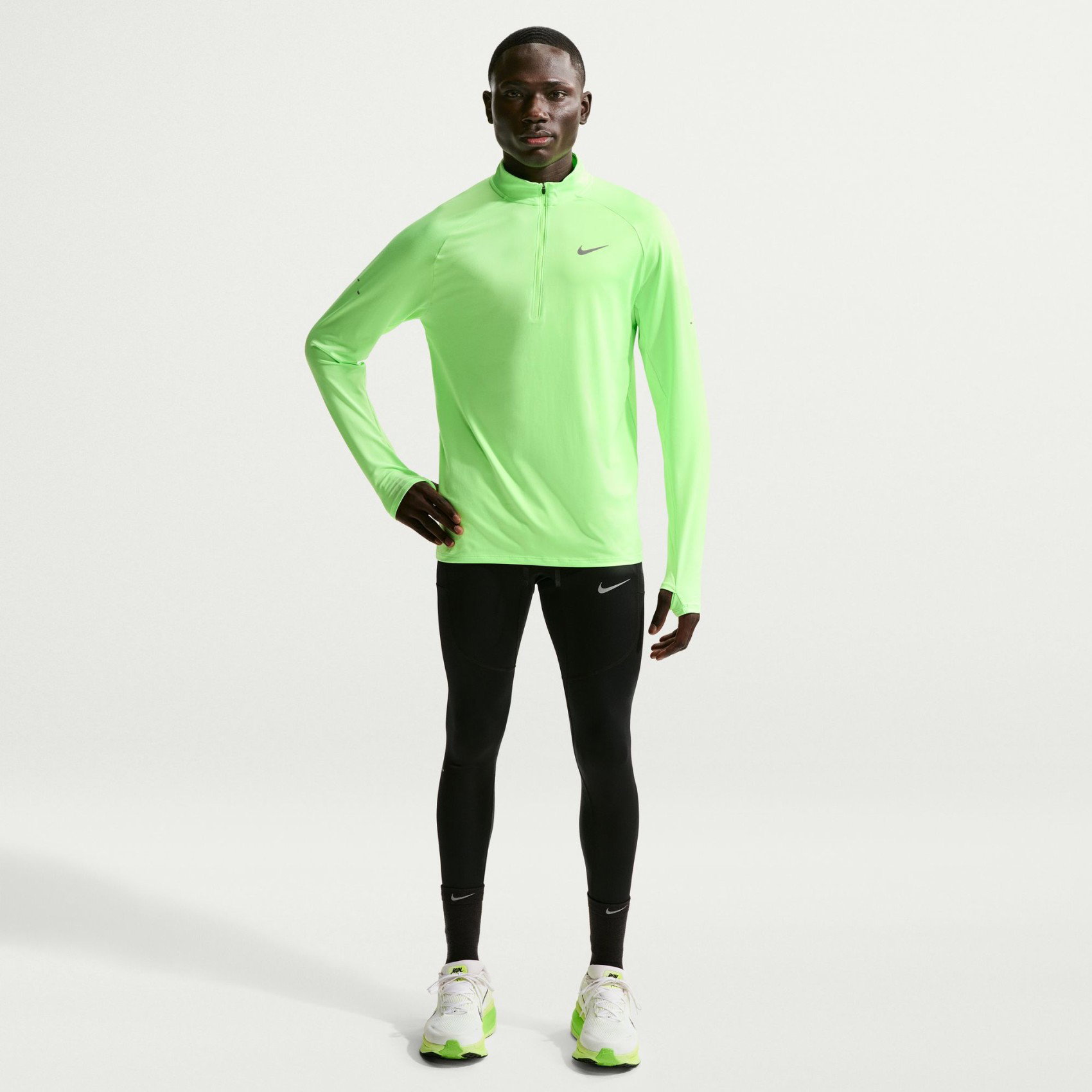 Nike Dri-FIT Stride Hz Mıdlayer Erkek Yeşil Sweatshirt HV2180-377