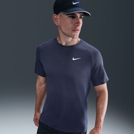 NIKE - Dri-FIT Stride Jacquard SS Erkek Mavi Tişört