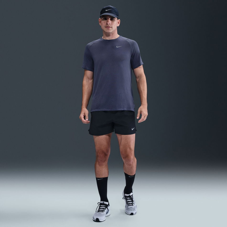 Dri-FIT Stride Jacquard SS Erkek Mavi Tişört