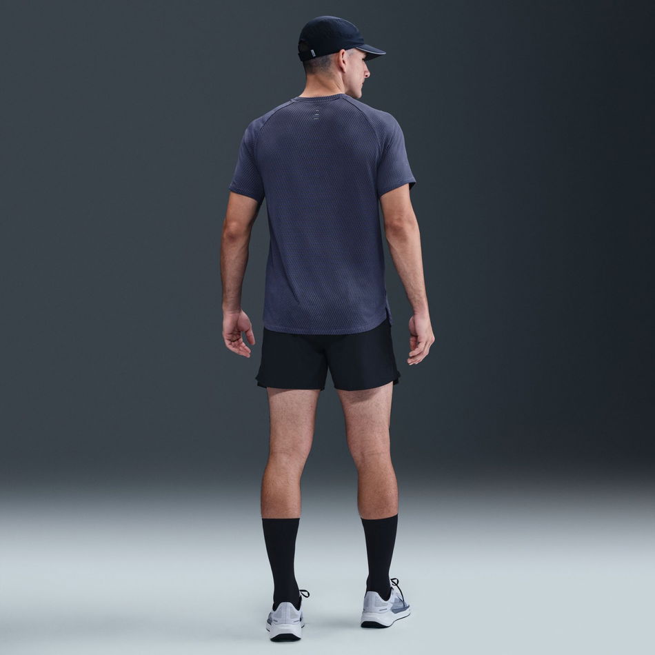 Dri-FIT Stride Jacquard SS Erkek Mavi Tişört