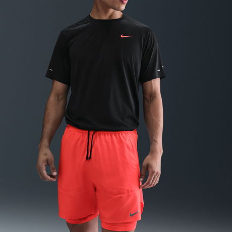 NIKE - Dri-FIT Stride Short Hybrid Erkek Kırmızı Şort