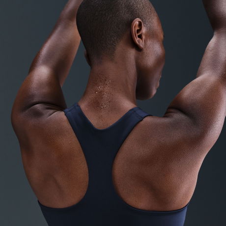 NIKE - Dri-FIT Swoosh Bra Tank Kadın Mavi Atlet (1)