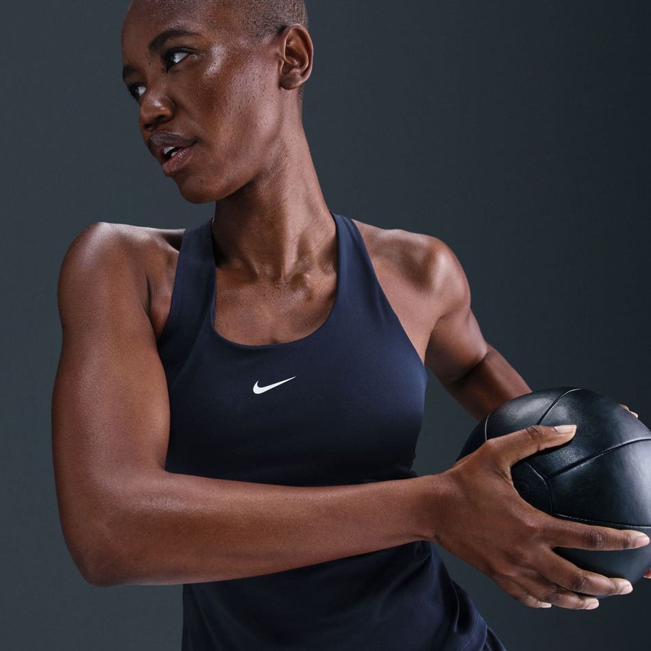 Dri-FIT Swoosh Bra Tank Kadın Mavi Atlet