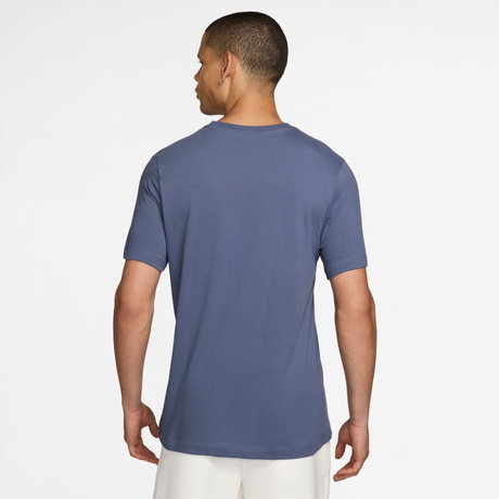 NIKE - Dri-FIT Tee Crew Solid Erkek Mavi Tişört (1)
