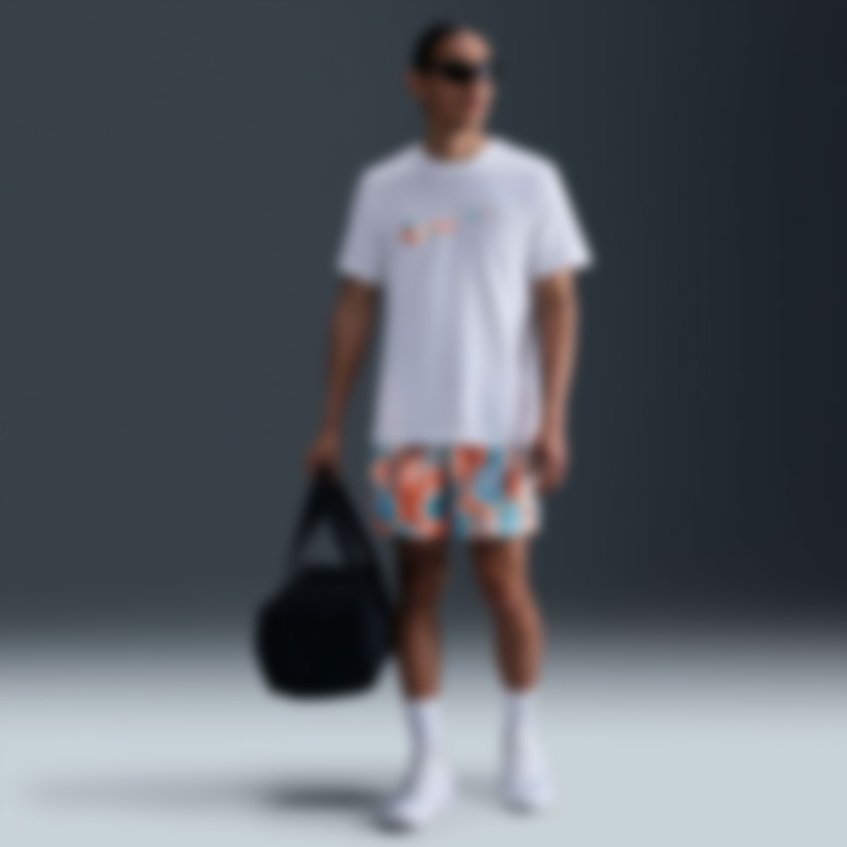 NIKE - Dri-FIT Tee Lava Swoosh Erkek Beyaz Tişört