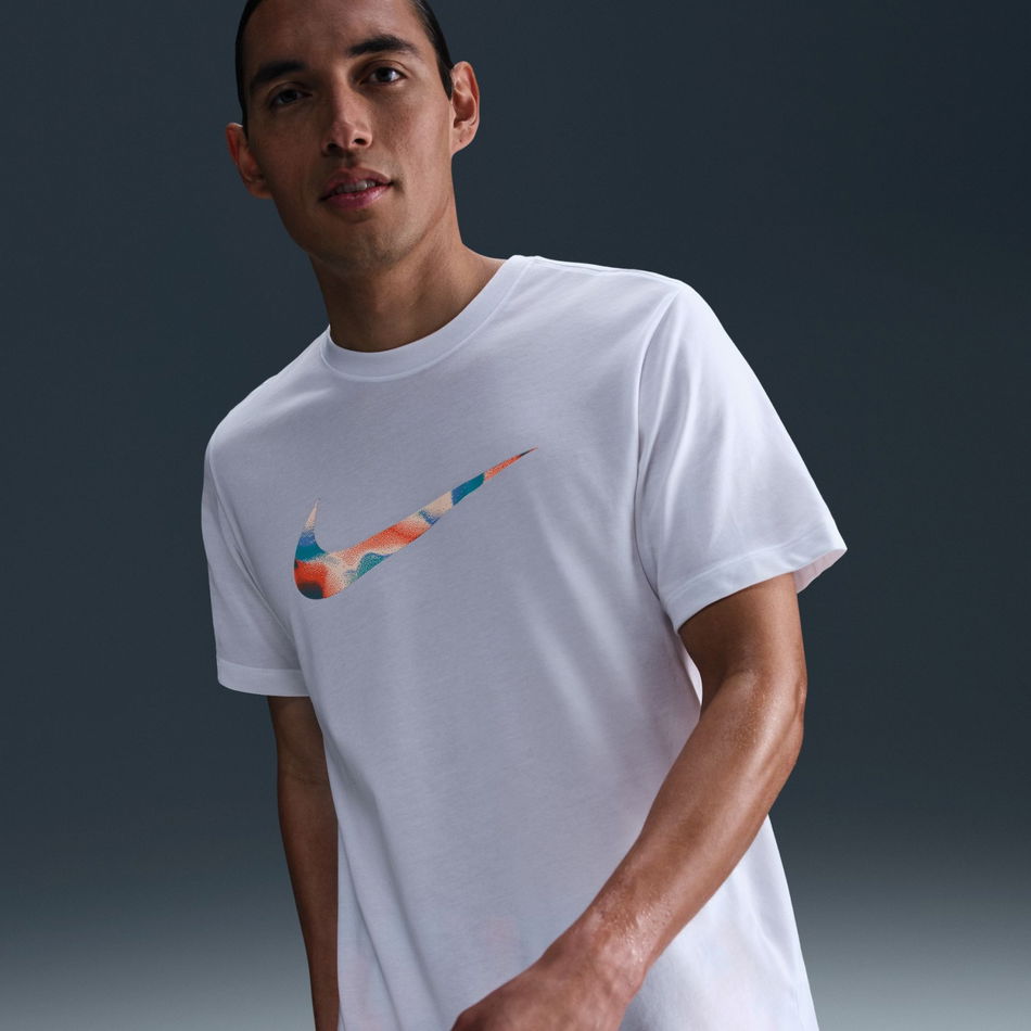 Dri-FIT Tee Lava Swoosh Erkek Beyaz Tişört
