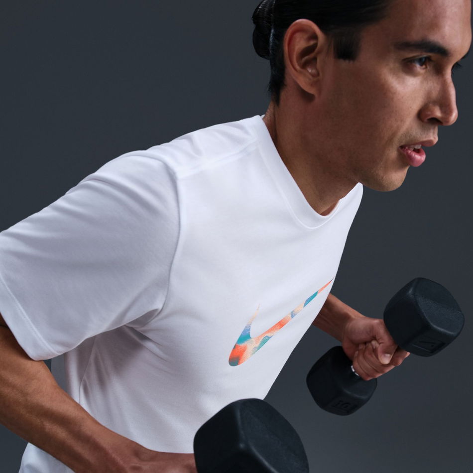 Dri-FIT Tee Lava Swoosh Erkek Beyaz Tişört