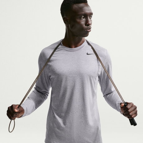 NIKE - Dri-FIT Tee Ls Reset Erkek Gri Sweatshirt