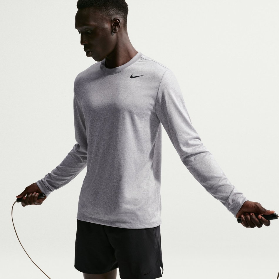 Dri-FIT Tee Ls Reset Erkek Gri Sweatshirt