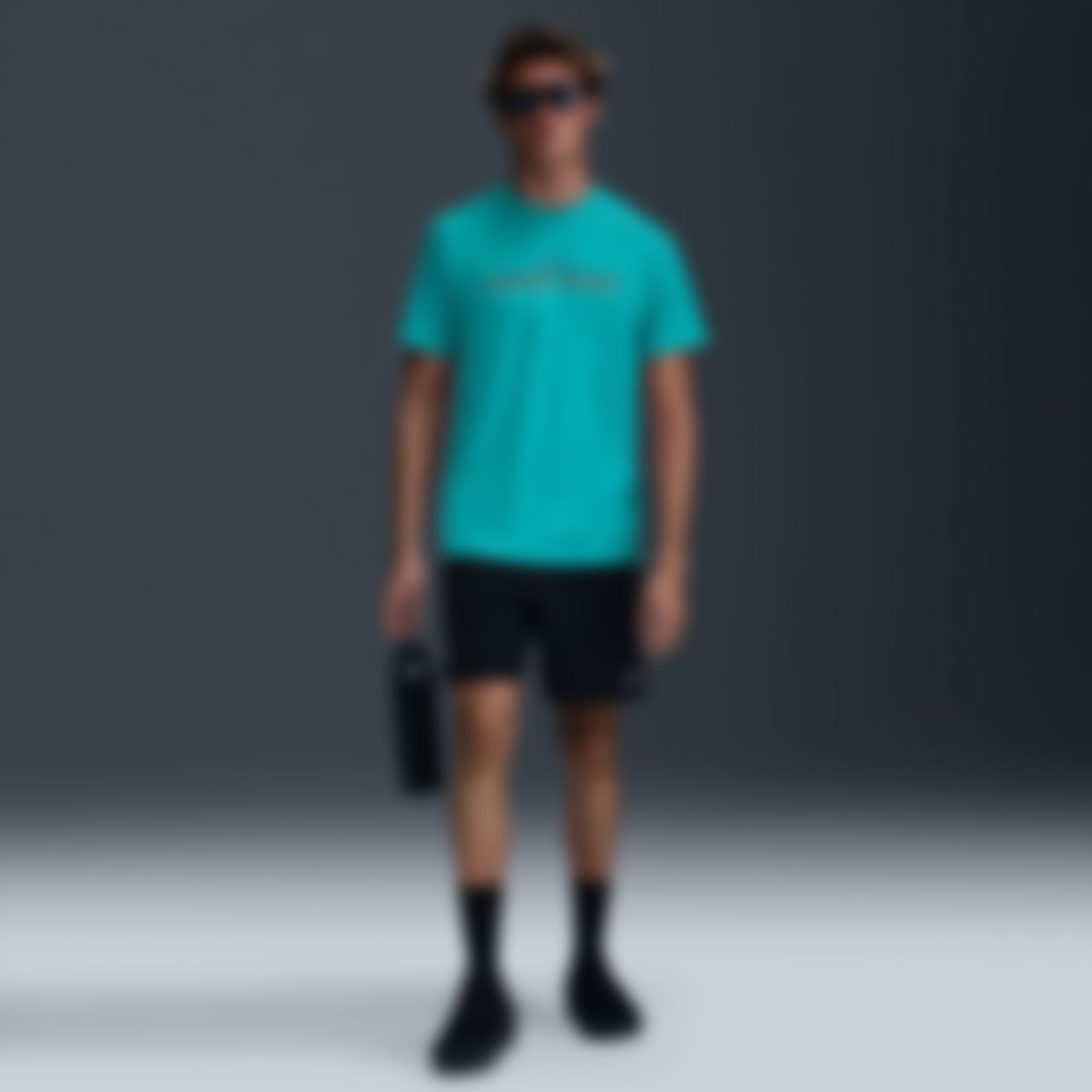 NIKE - Dri-FIT Tee Nike Pro Erkek Mavi Tişört