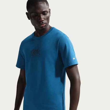 NIKE - Dri-FIT Tee Run Erkek Mavi Tişört