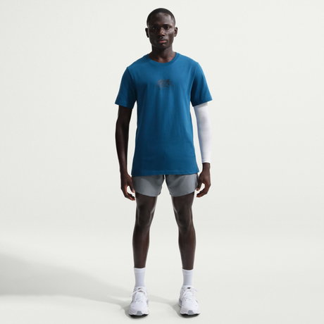 NIKE - Dri-FIT Tee Run Erkek Mavi Tişört (1)
