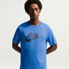 NIKE - Dri-FIT Tee Run Swoosh Erkek Mavi Tişört (1)