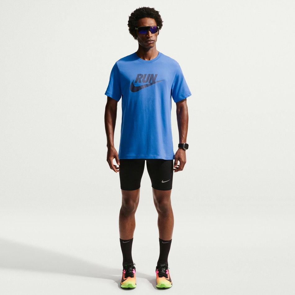 Dri-FIT Tee Run Swoosh Erkek Mavi Tişört