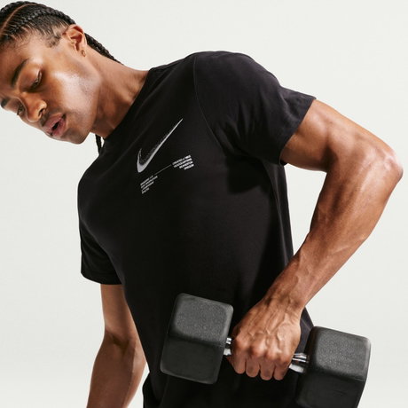 NIKE - Dri-FIT Tee Std Erkek Siyah Tişört