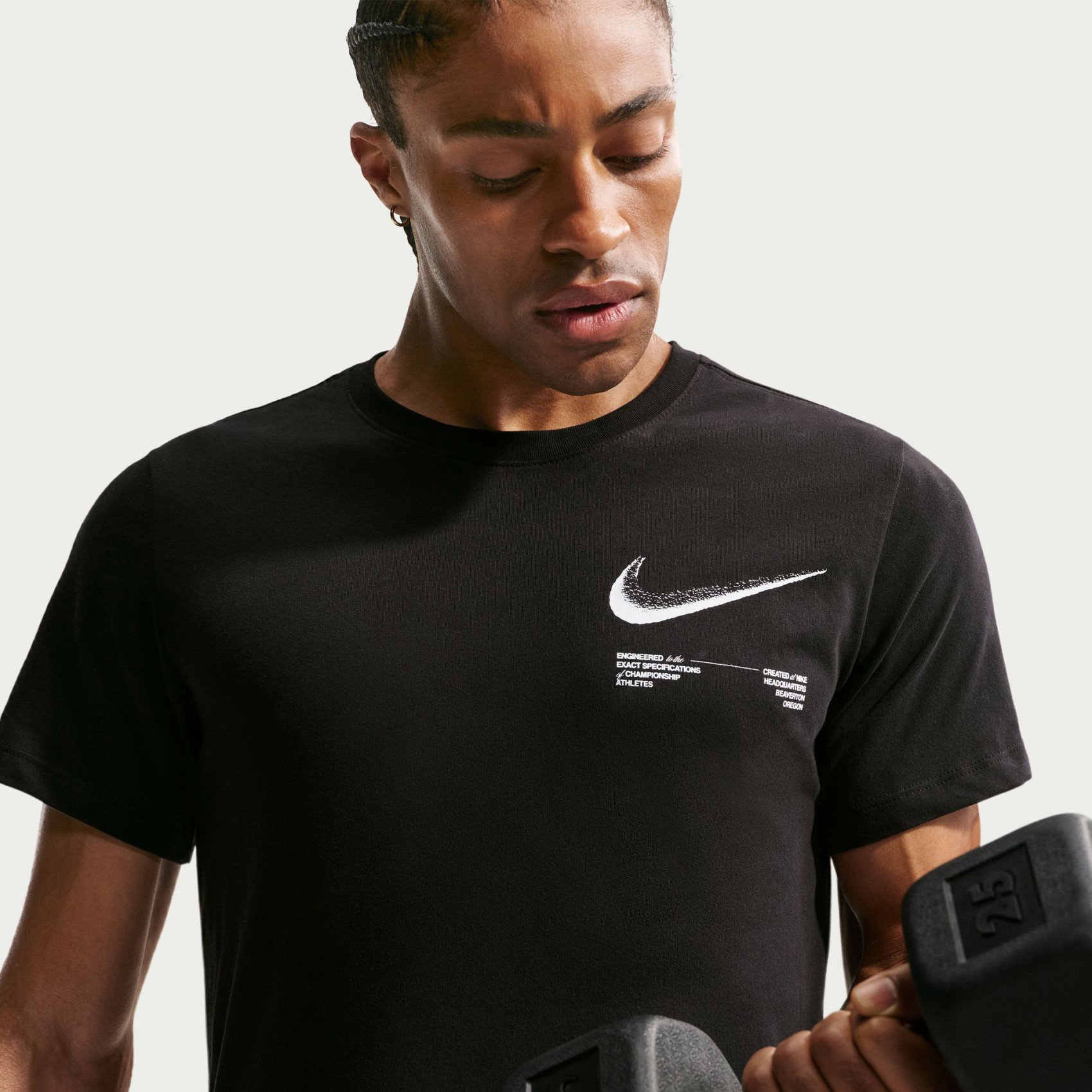 Nike Dri-FIT Tee Std Erkek Siyah Tişört IH1969-010