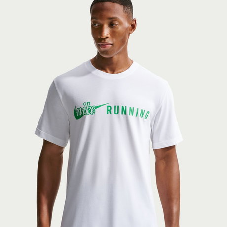 NIKE - Dri-FIT Tee Std Run DNA Erkek Beyaz Tişört