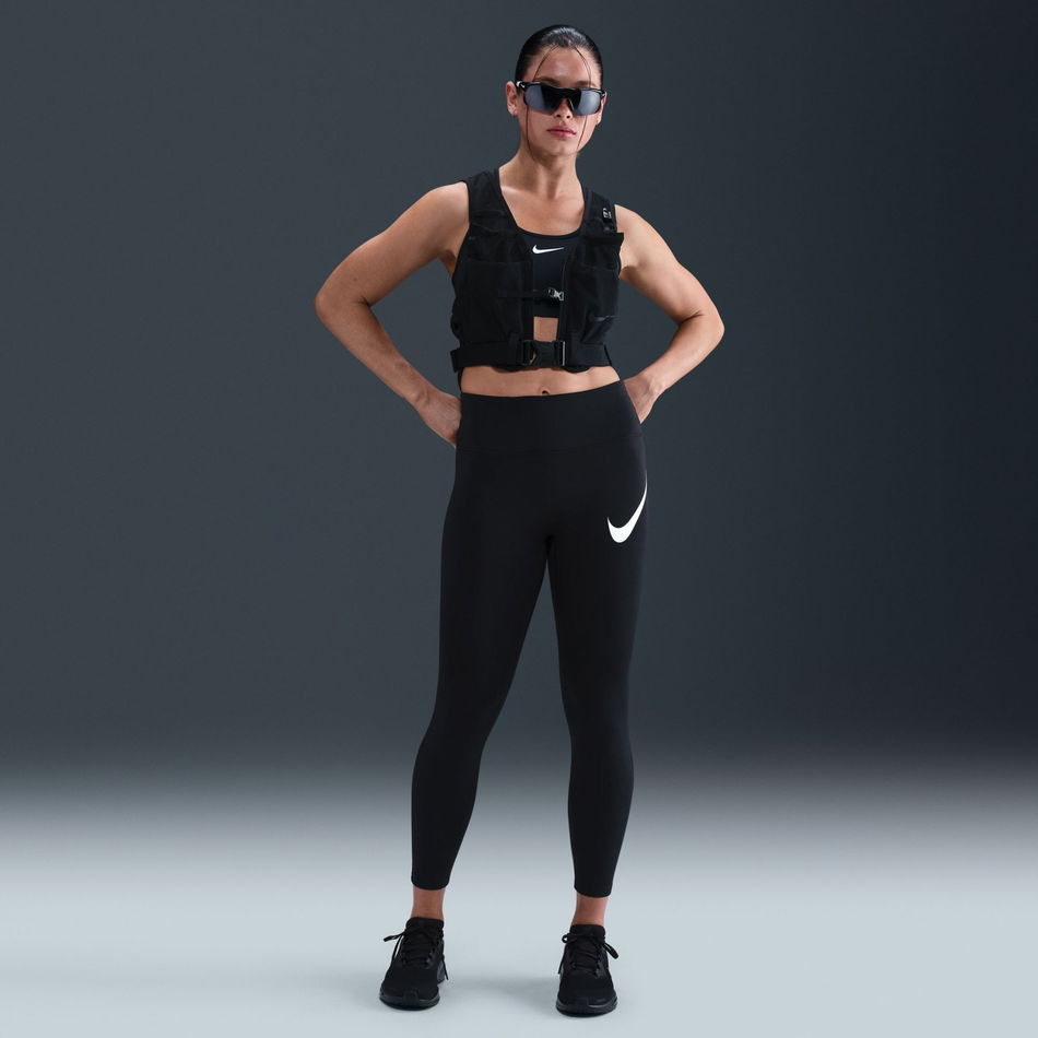 Dri-FIT Tempo HR 7/8 Swoosh Run Kadın Siyah Tayt