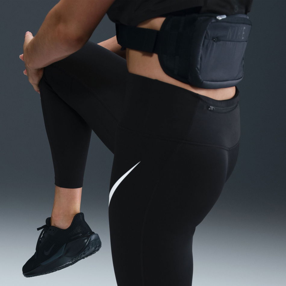 Dri-FIT Tempo HR 7/8 Swoosh Run Kadın Siyah Tayt