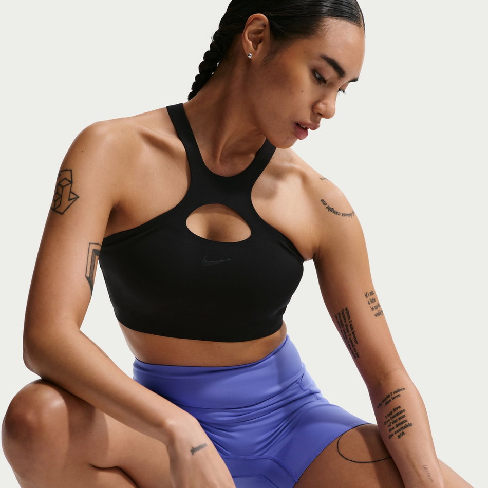 Dri-FIT Universa Ms Bra Essential Pedli Kadın Siyah Sporcu Sütyeni