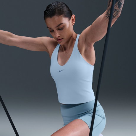 NIKE - Dri-FIT Universa MS Bra Tank Pedli Kadın Mavi Atlet