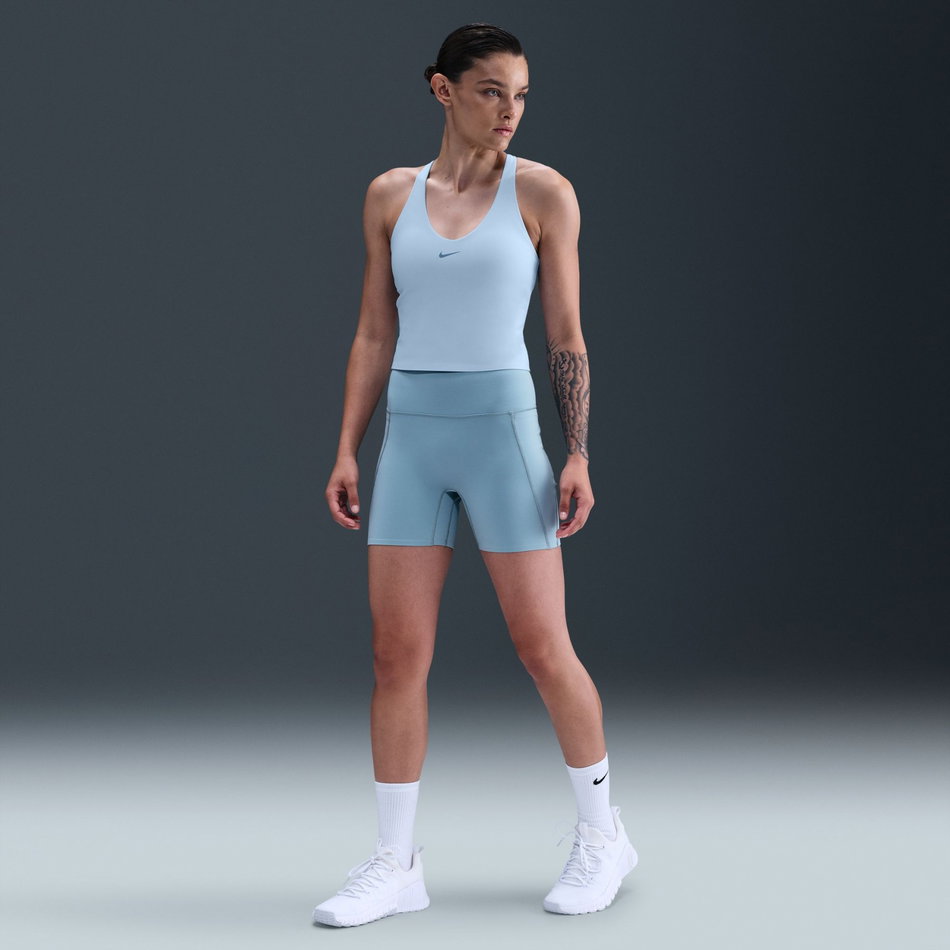 Dri-FIT Universa MS Bra Tank Pedli Kadın Mavi Atlet