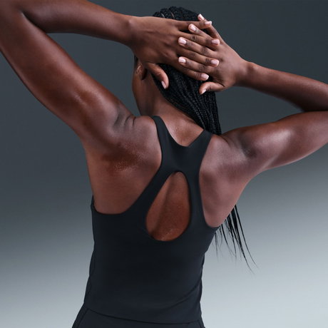 NIKE - Dri-FIT Universa MS Bra Tank Pedli Kadın Siyah Atlet (1)