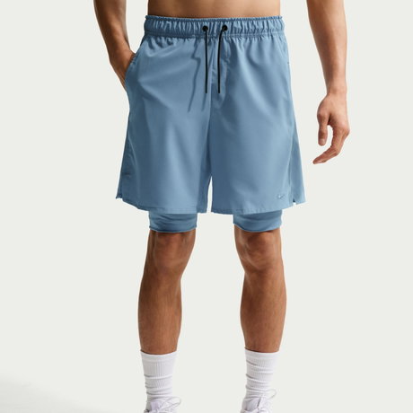 NIKE - Dri-FIT Unlimited Woven 7IN 2in1 Erkek Mavi Şort