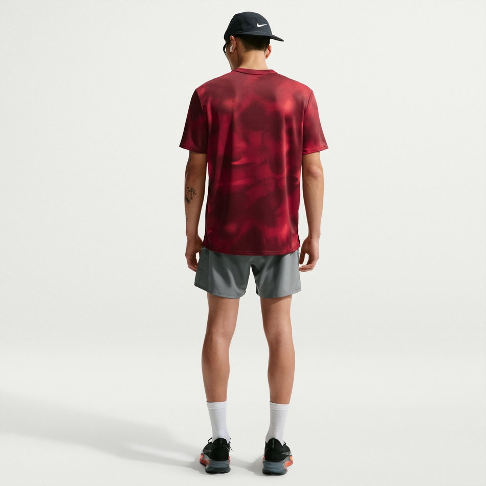 Dri-FIT UV Miler Aop Ss Erkek Kırmızı Tişört