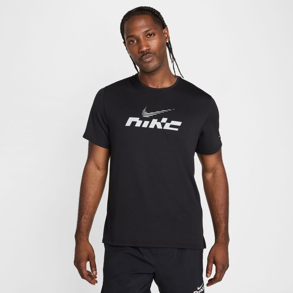 Dri-FIT UV Miler Flash SS Erkek Siyah Tişört
