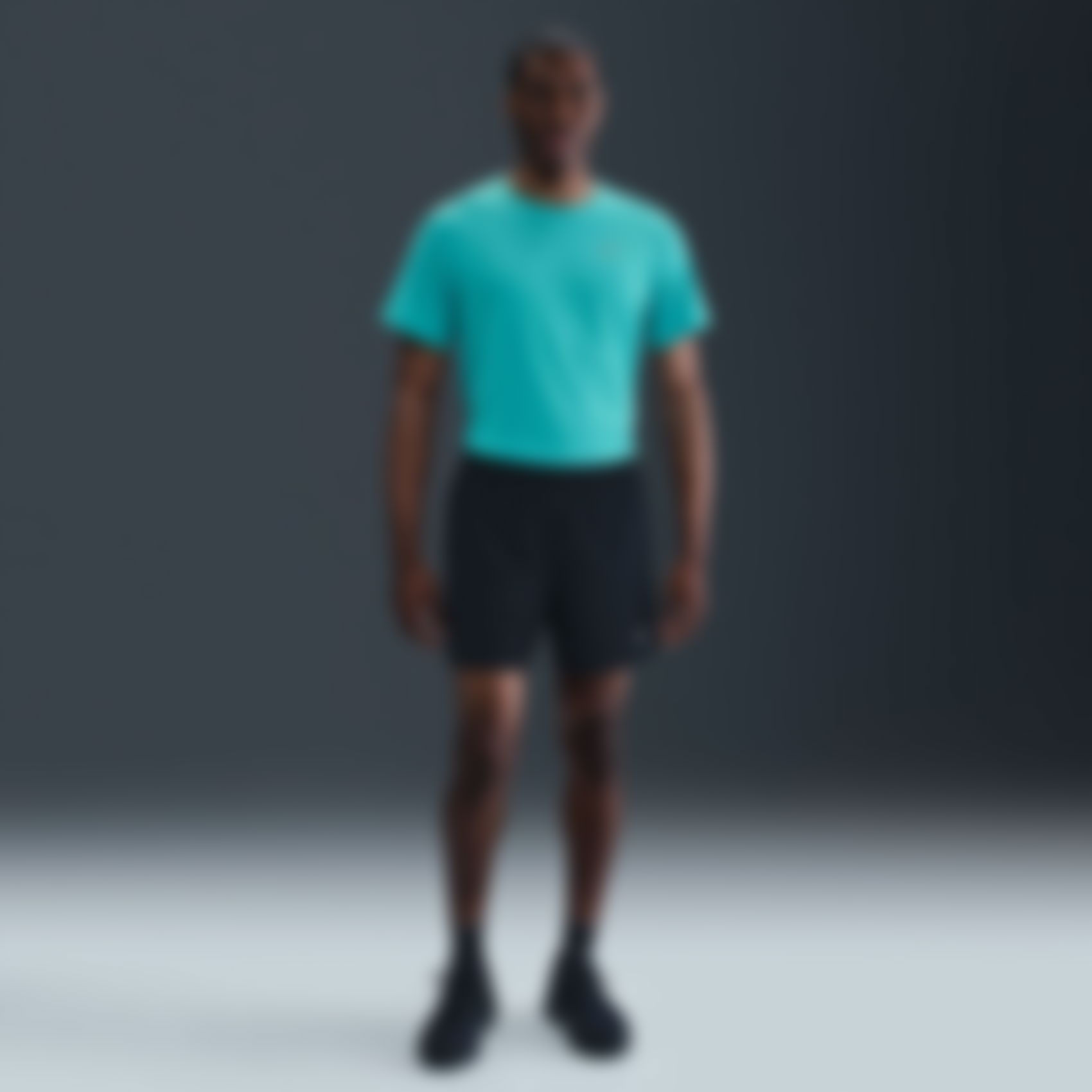 NIKE - Dri-FIT UV Miler SS Erkek Mavi Tişört