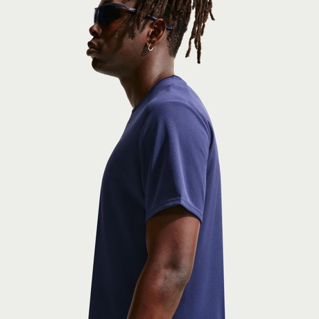 NIKE - Dri-FIT Uv Miler Ss Erkek Mavi Tişört (1)