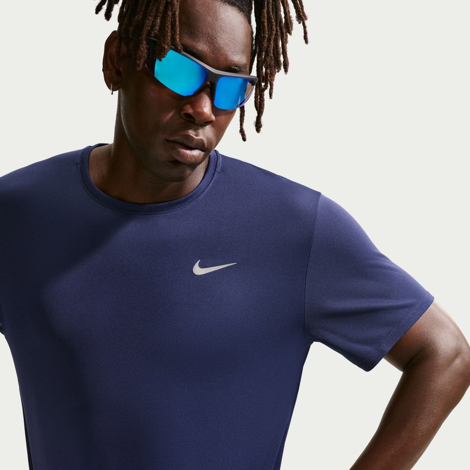 Dri-FIT Uv Miler Ss Erkek Mavi Tişört