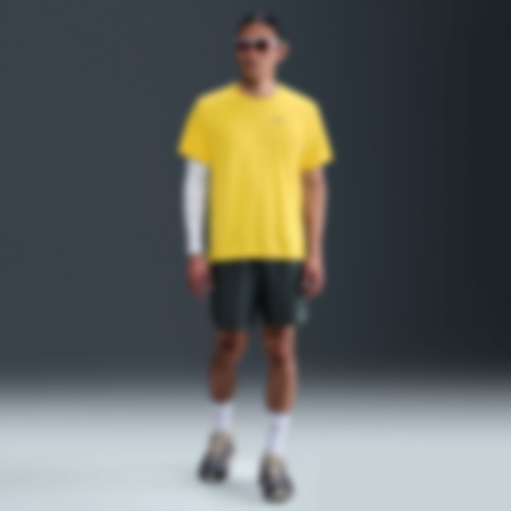 NIKE - Dri-FIT UV Miler SS Erkek Sarı Tişört