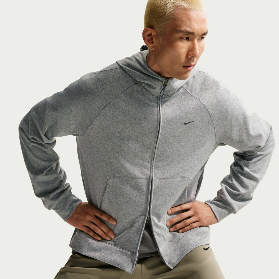 Dri-FIT UV Primary Nano Fz Hoodie Erkek Gri Sweatshirt