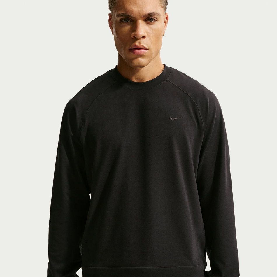 Dri-FIT Uv Primary NanoKnit Ls Crew Erkek Siyah Sweatshirt
