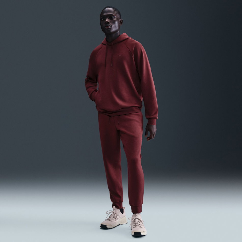 Dri-FIT UV Primary Po Hoodie Erkek Bordo Sweatshirt