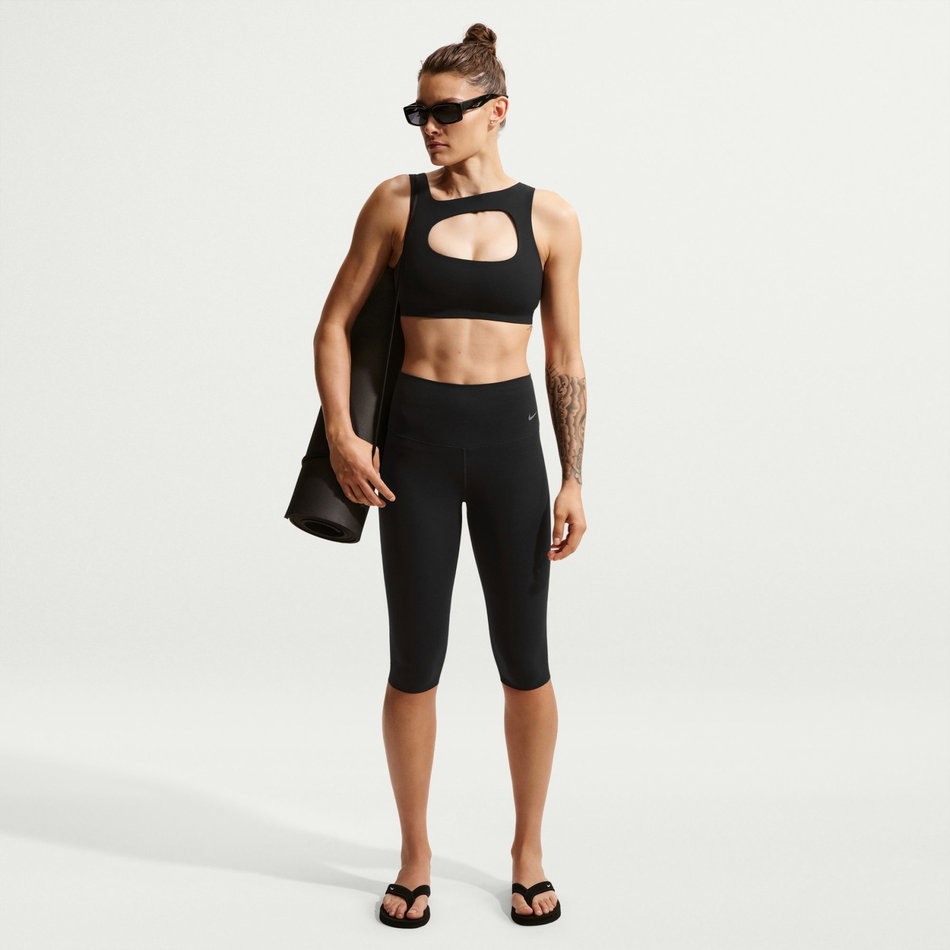 Dri-FIT Zenvy Bra Essential Hafif Astarlı Kadın Siyah Sporcu Sütyeni