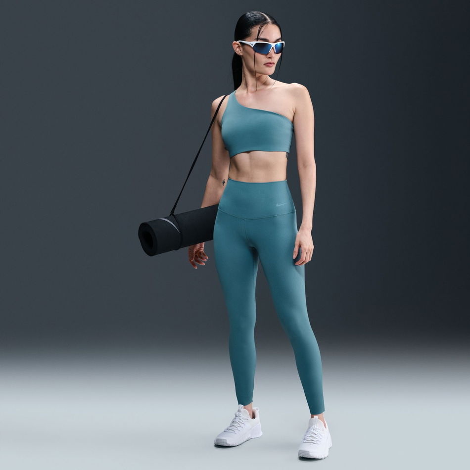 Dri-FIT Zenvy HR 7/8 Rib Tight Kadın Mavi Tayt
