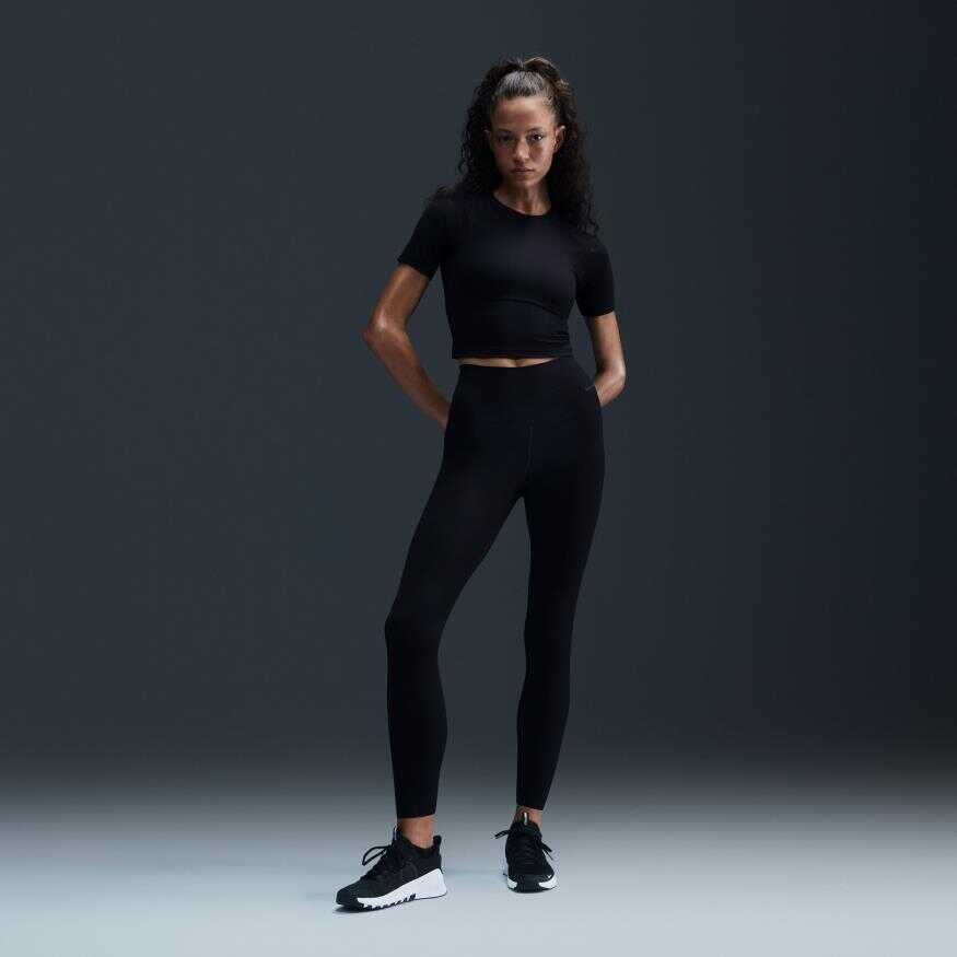 Dri-FIT Zenvy Hr 7/8 Rib Tight Kadın Tayt