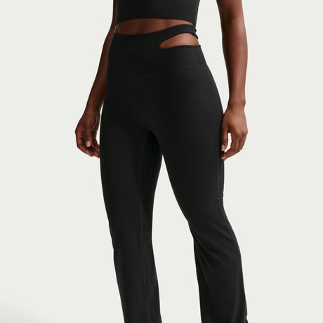 NIKE - Dri-FIT Zenvy Hr Flare Cs Kadın Siyah Eşofman Altı (1)