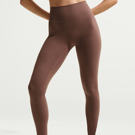 NIKE - Dri-FIT Zenvy Hr Tight Kadın Kahverengi Tayt (1)