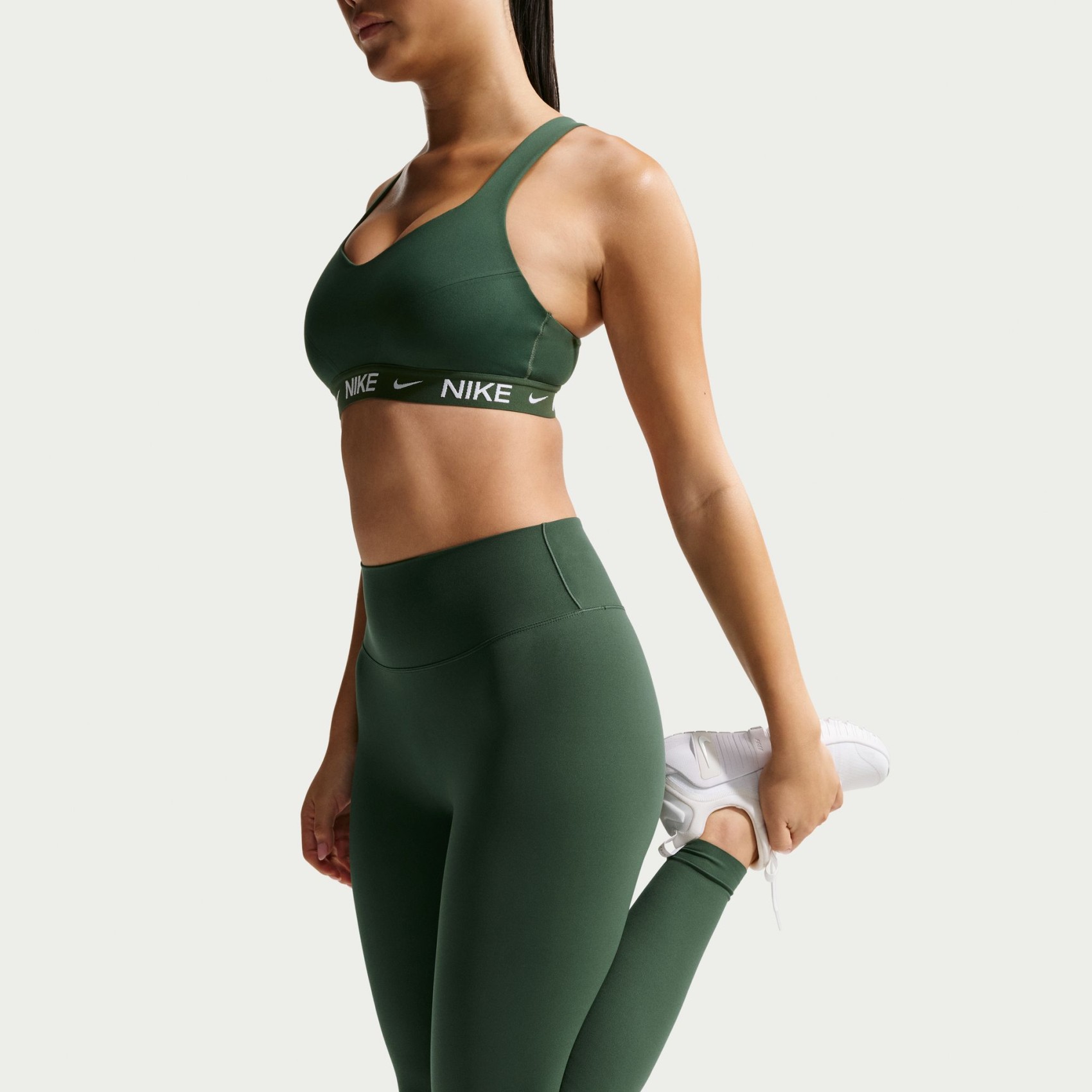 NIKE - Dri-FIT Zenvy Hr Tight Kadın Yeşil Tayt