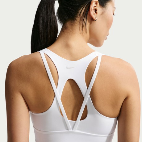 NIKE - Dri-FIT Zenvy LL Bra Pedli Kadın Beyaz Sporcu Sütyeni