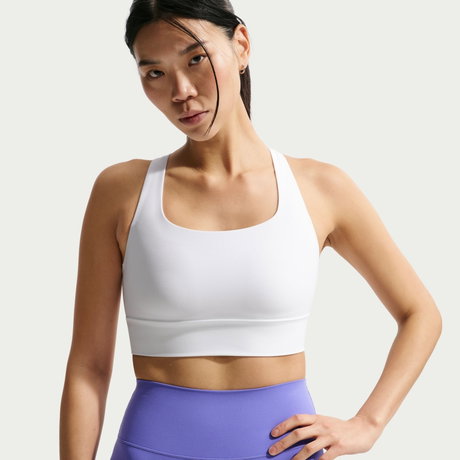NIKE - Dri-FIT Zenvy LL Bra Pedli Kadın Beyaz Sporcu Sütyeni (1)