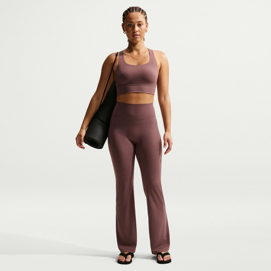 Dri-FIT Zenvy LL Bra Pedli Kadın Kahverengi Sporcu Sütyeni