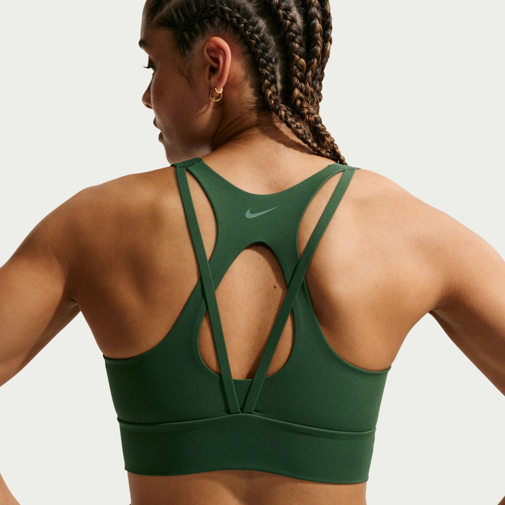 NIKE - Dri-FIT Zenvy LL Bra Pedli Kadın Yeşil Sporcu Sütyeni