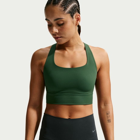NIKE - Dri-FIT Zenvy LL Bra Pedli Kadın Yeşil Sporcu Sütyeni (1)